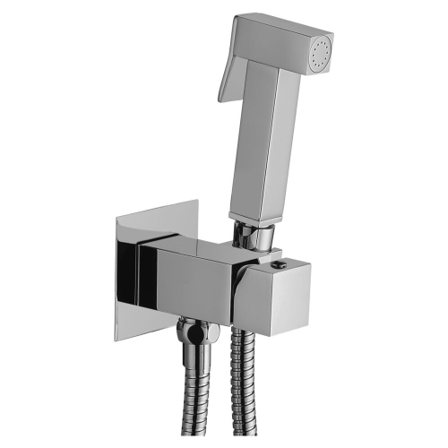 Гигиенический душ со смесителем Paffoni Tweet Square Mix ZDUP112CR хром