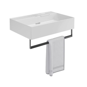 Раковина Kerama Marazzi Logica 70x48 с полотенцедержателем, белая