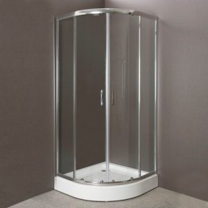 Душевой уголок BelBagno Uno UNO-195-R-2-100-C-Cr 100х100 профиль хром, прозрачное стекло