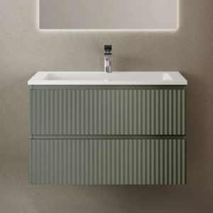 Тумба с раковиной RAVAL Coste 80 зеленая